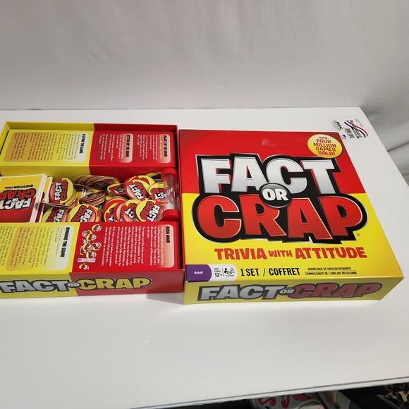 Fact Or Crap Trivia Party Board Game All Pieces included Fun Icebreaker Holiday - Picture 3 of 10